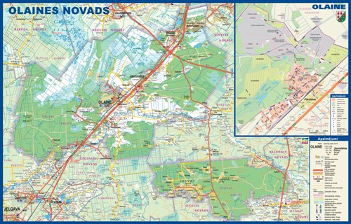 Olaines novada karte