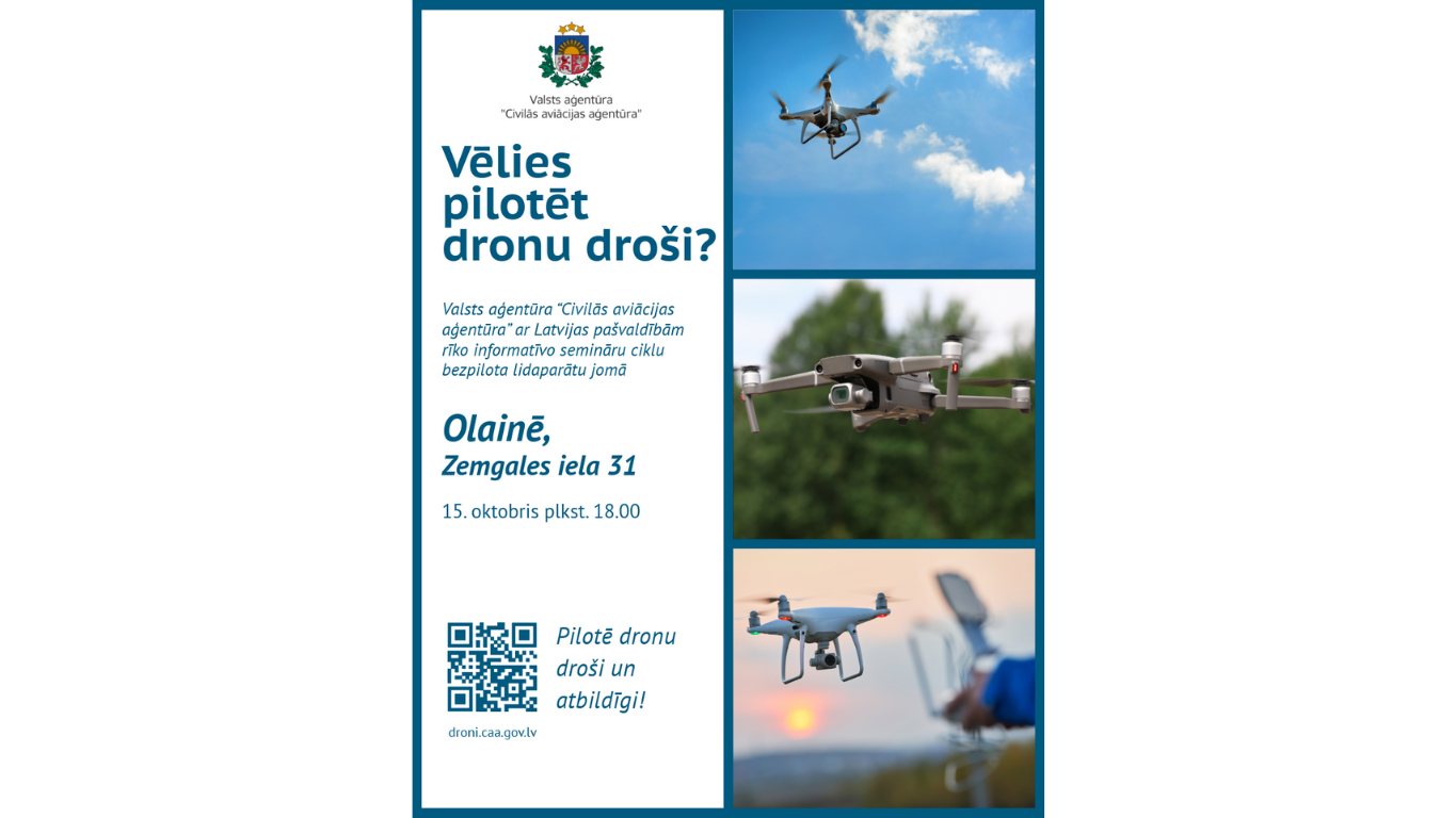 Seminārs par dronu lietošanu