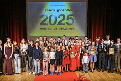 Sveikti Olaines novada konkursa “Jauniešu gada balva 2025” nominanti un uzvarētāji 7 nominācijās