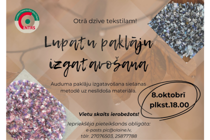 Radošā nodarbībā “Lupatu paklāju izgatavošana”