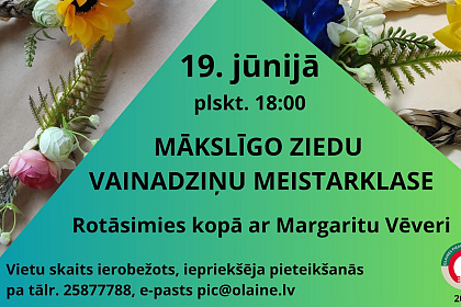 Vainadziņu meistarklase 