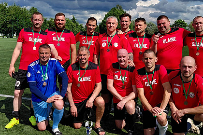 Olaines veterānu futbola klubam panākumi Latvijas atklātajā veterānu čempionātā futbolā 40+ grupā.