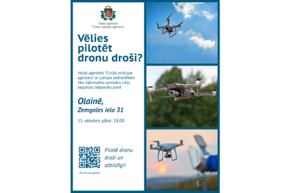 Seminārs par dronu lietošanu