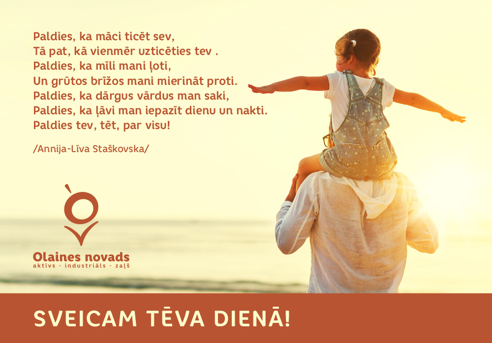 Sveicam Tēva dienā!