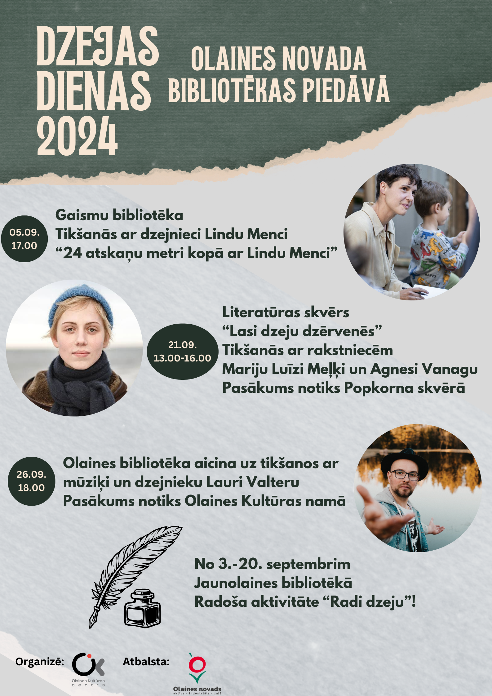 Dzejas dienas Olaines novada bibliotēkās - olaine.lv