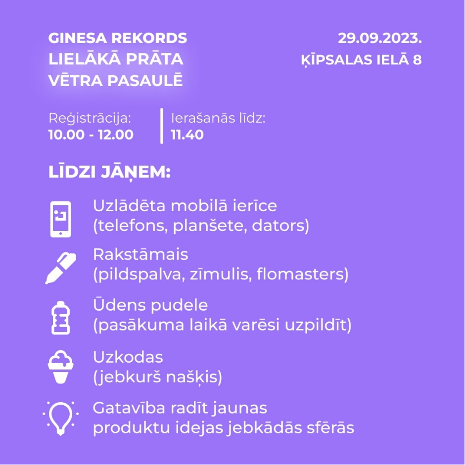 Apgūsti 5 radošās domāšanas metodes un piedalīties pasākumā