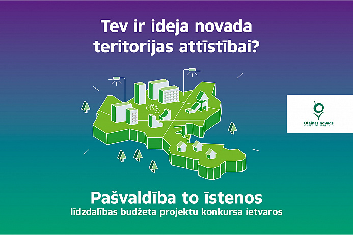 Līdzdalības budžeta projektu konkursa vizuālis