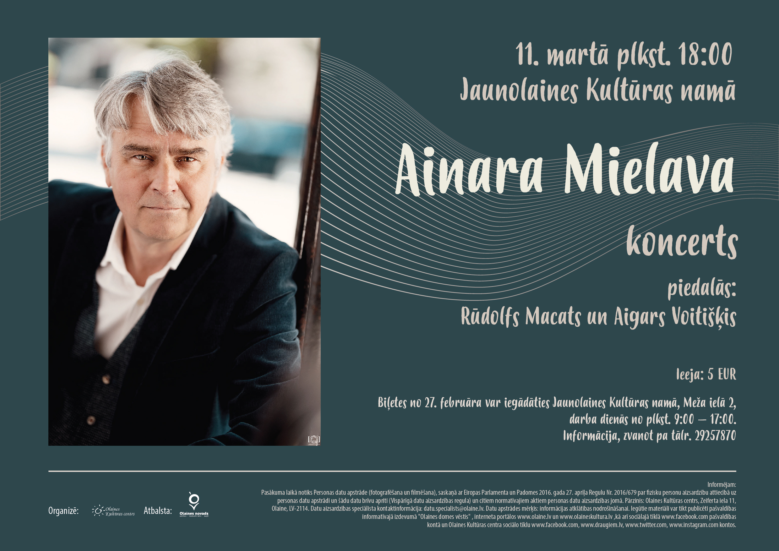 A. Mielava koncerta afiša