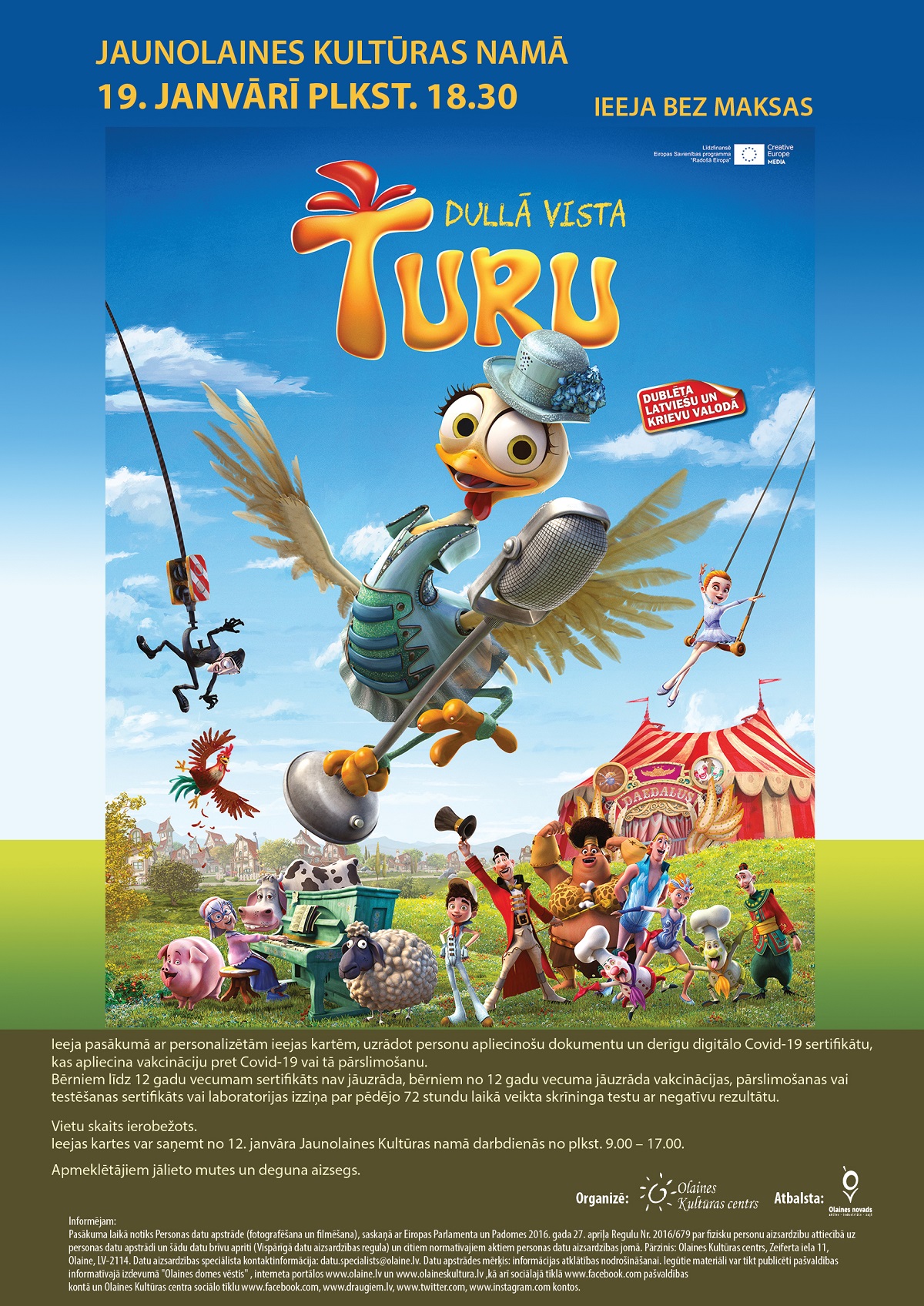 Animācijas filmas Dullā vista Turu afiša