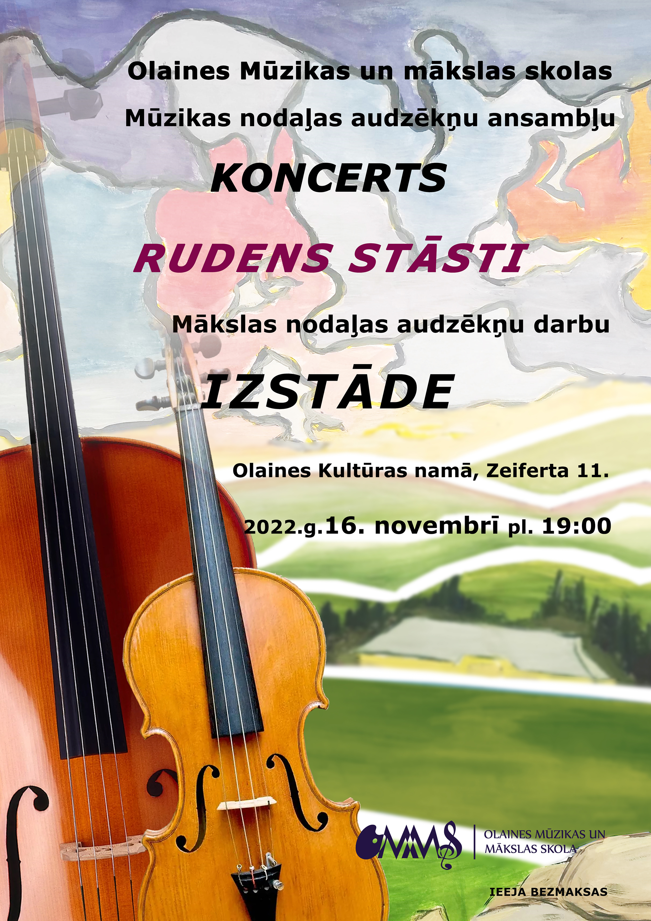 Koncerta un izstādes afiša