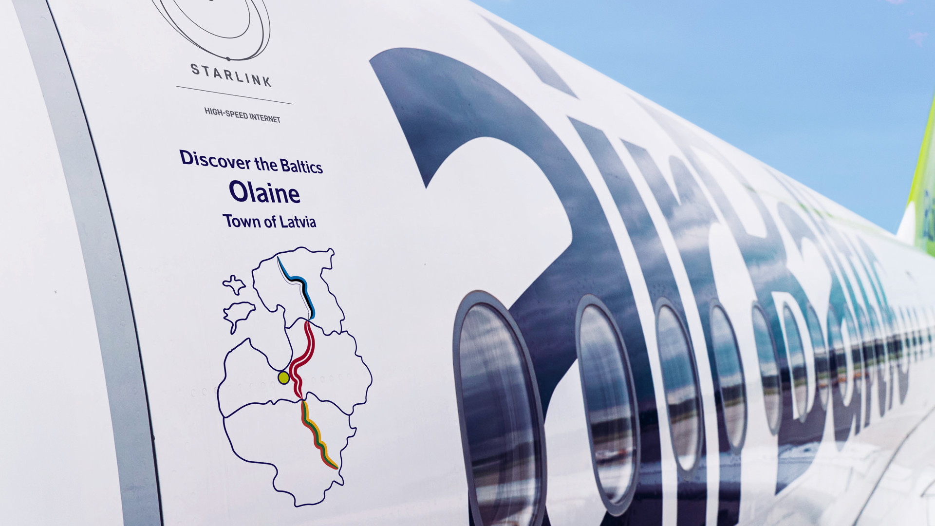 airBaltic lidmašīna nosaukta Olaines vārdā