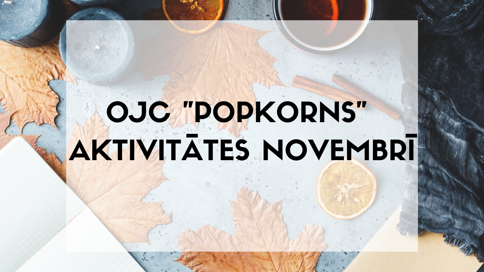 Olaines Jauniešu centra "Popkorns" pasākumi novembrī