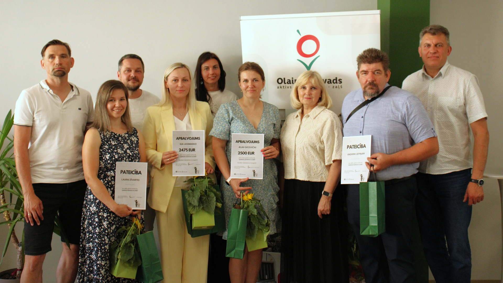 Noslēdzies grantu konkurss  ‘’Ģimenes bizness Olainē”