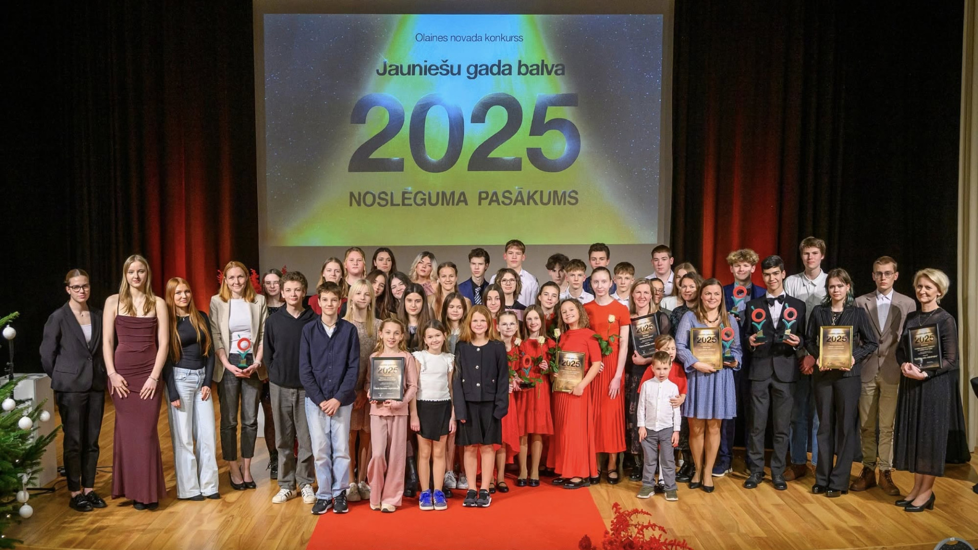 Sveikti Olaines novada konkursa “Jauniešu gada balva 2025” nominanti un uzvarētāji 7 nominācijās
