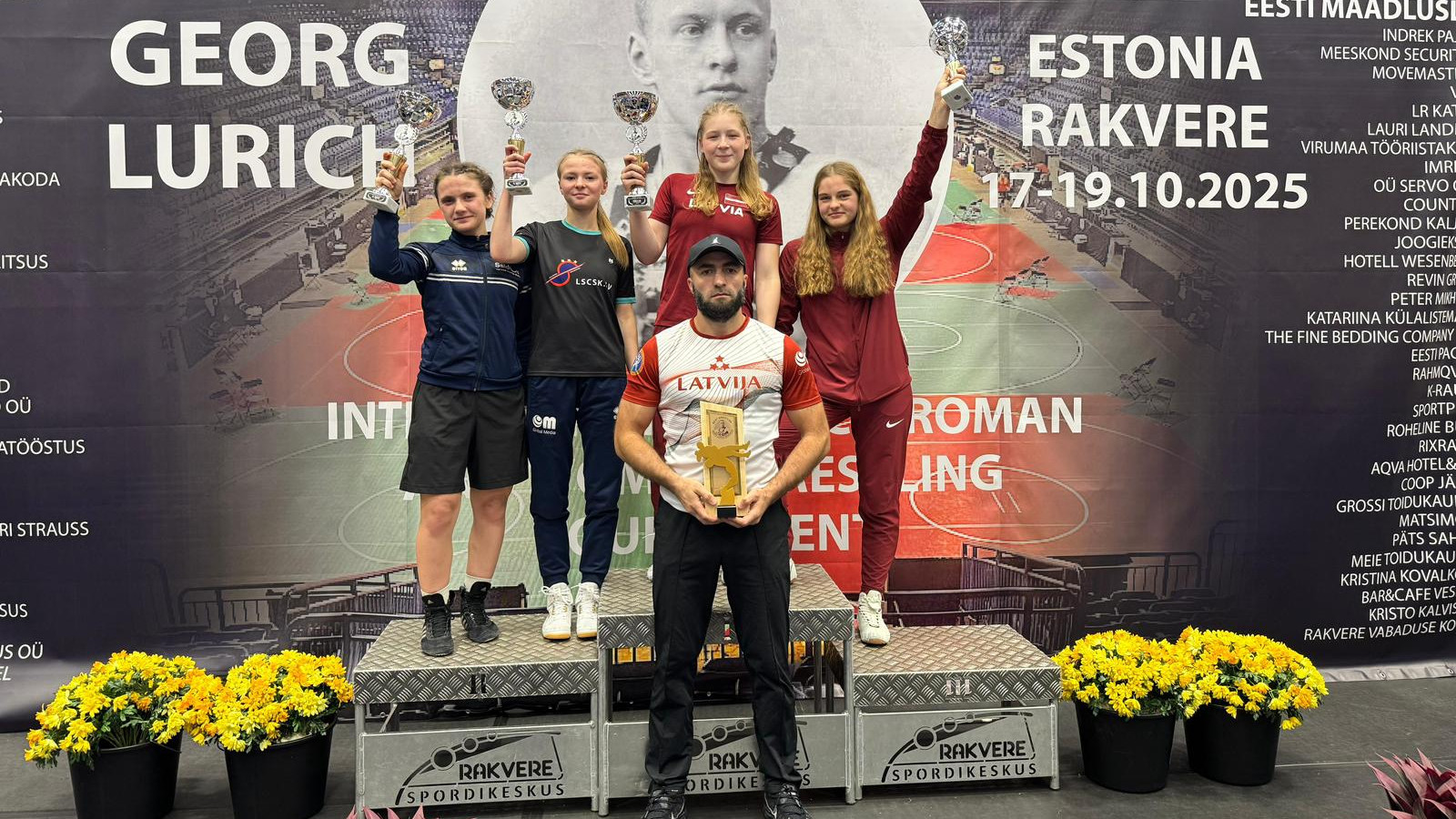 Brīvās cīņas sportistēm vairākas godalgas starptautiskā turnīrā