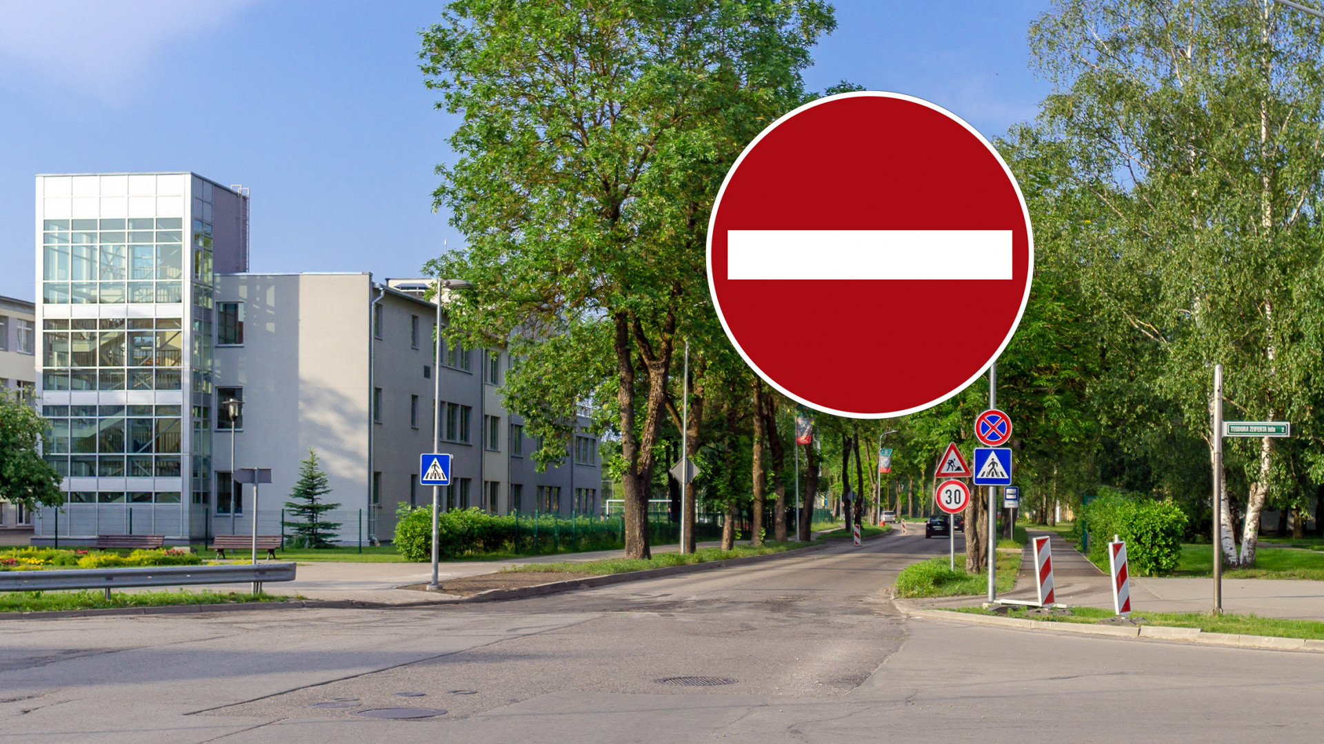 Tiks slēgta transportlīdzekļu satiksme Zemgales ielas posmā no Rīgas ielas līdz Zemgales un Zeiferta ielas krustojumam 