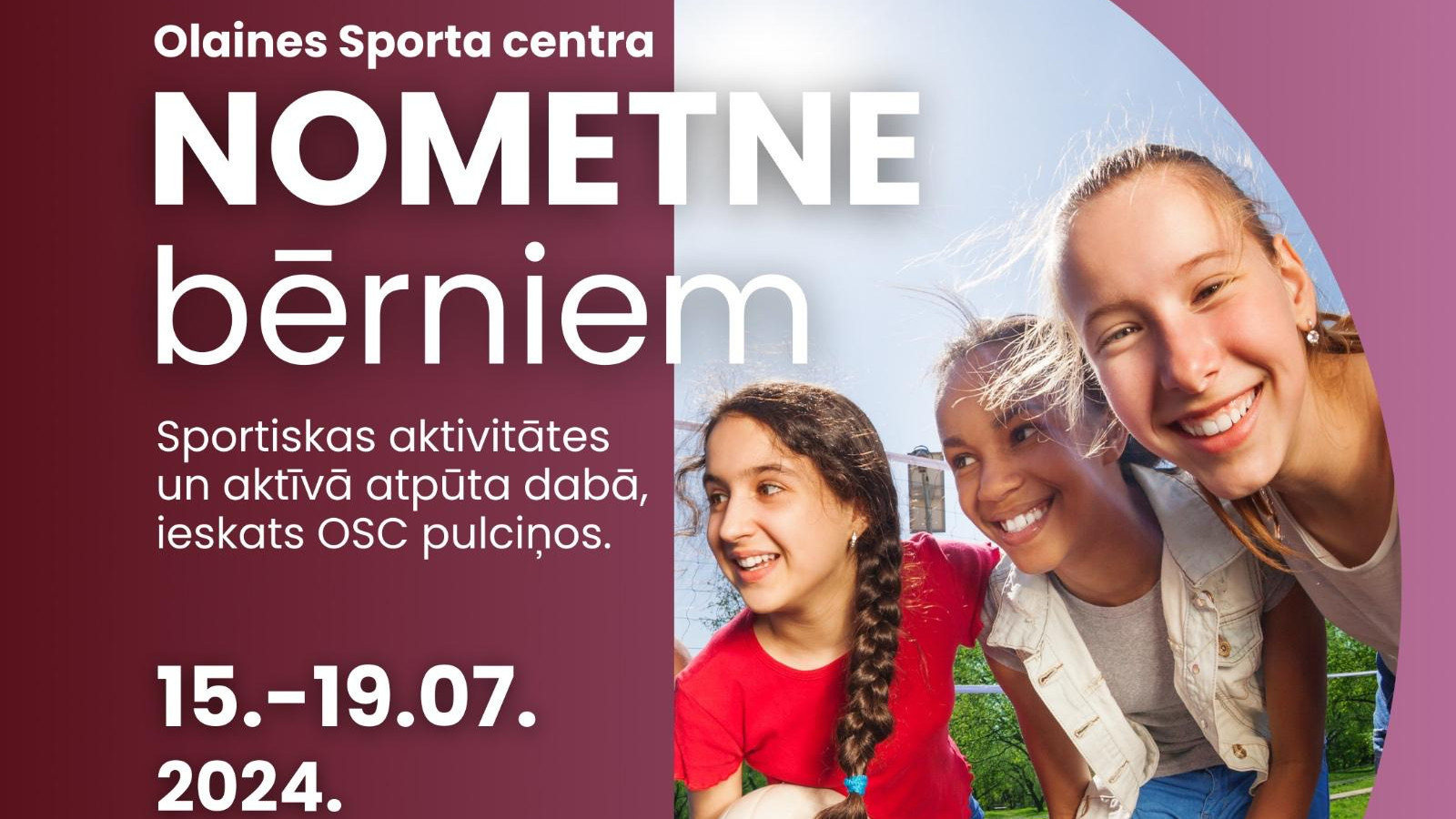 2024. gada Olaines Sporta centra nometne bērniem