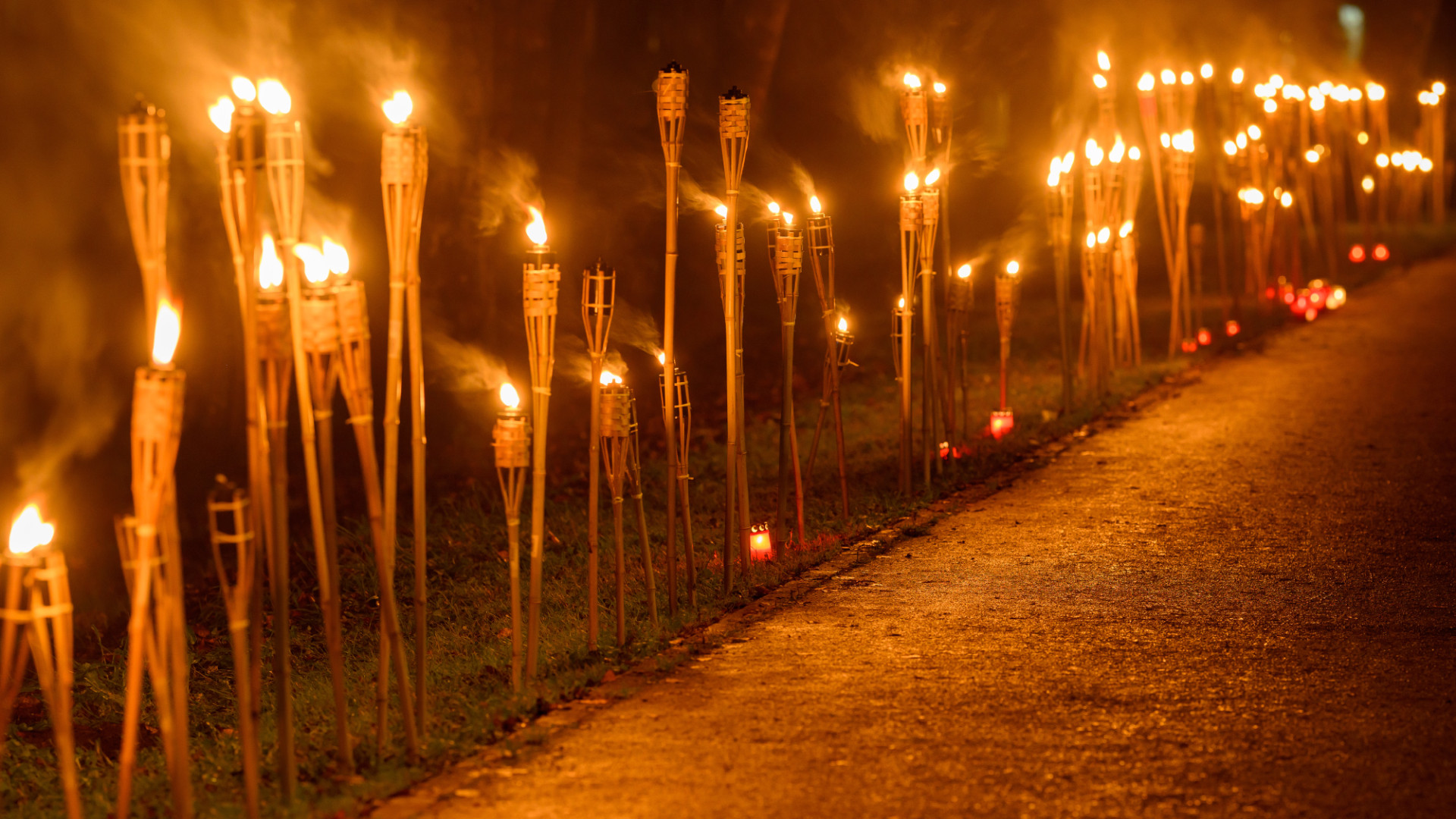 Lāpu gājiens un lepnums par Latviju Olainē