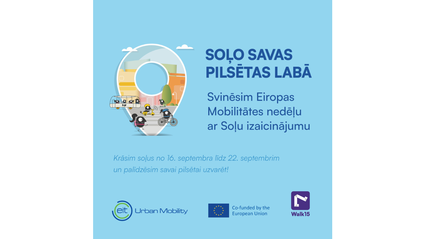Aicinām iesaistīties Eiropas Mobilitātes nedēļas soļu izaicinājumā!