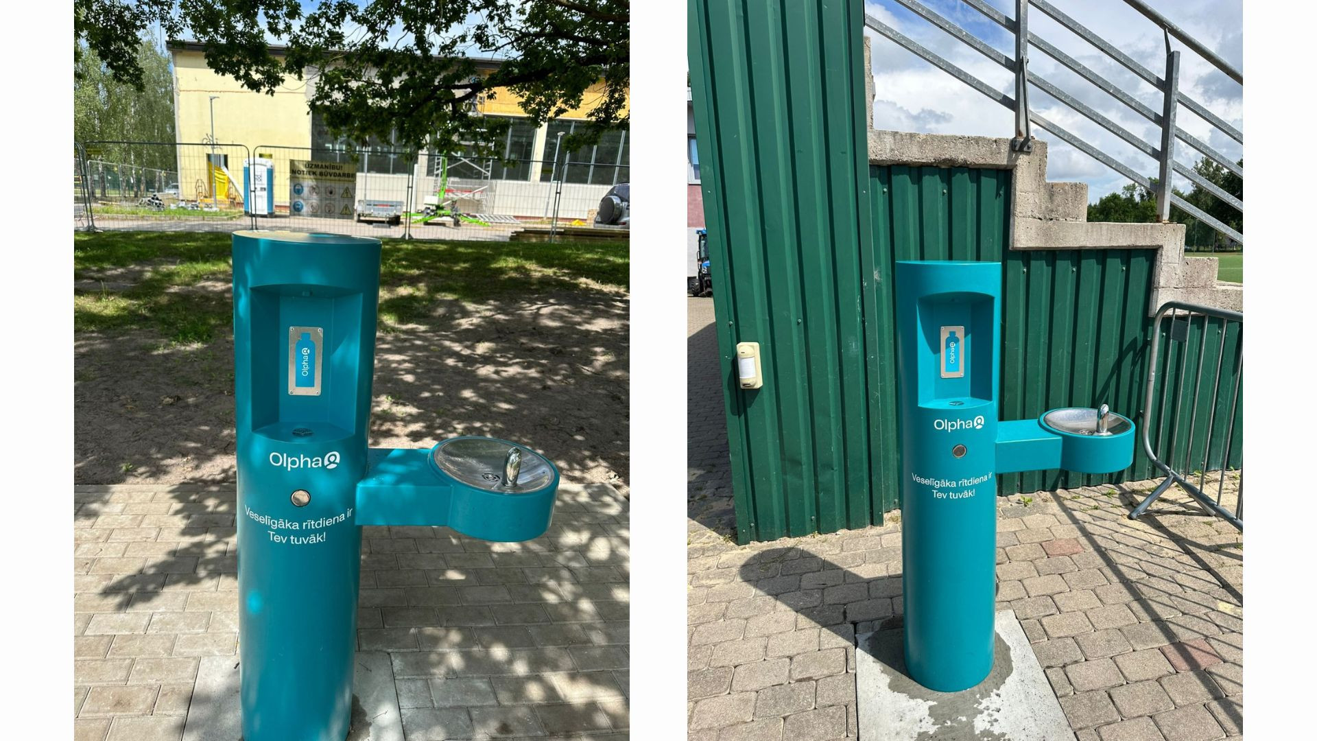 Olaines novads saņem dāvinājumu iedzīvotāju ērtībām – uzstādīti divi dzeramā ūdens brīvkrāni
