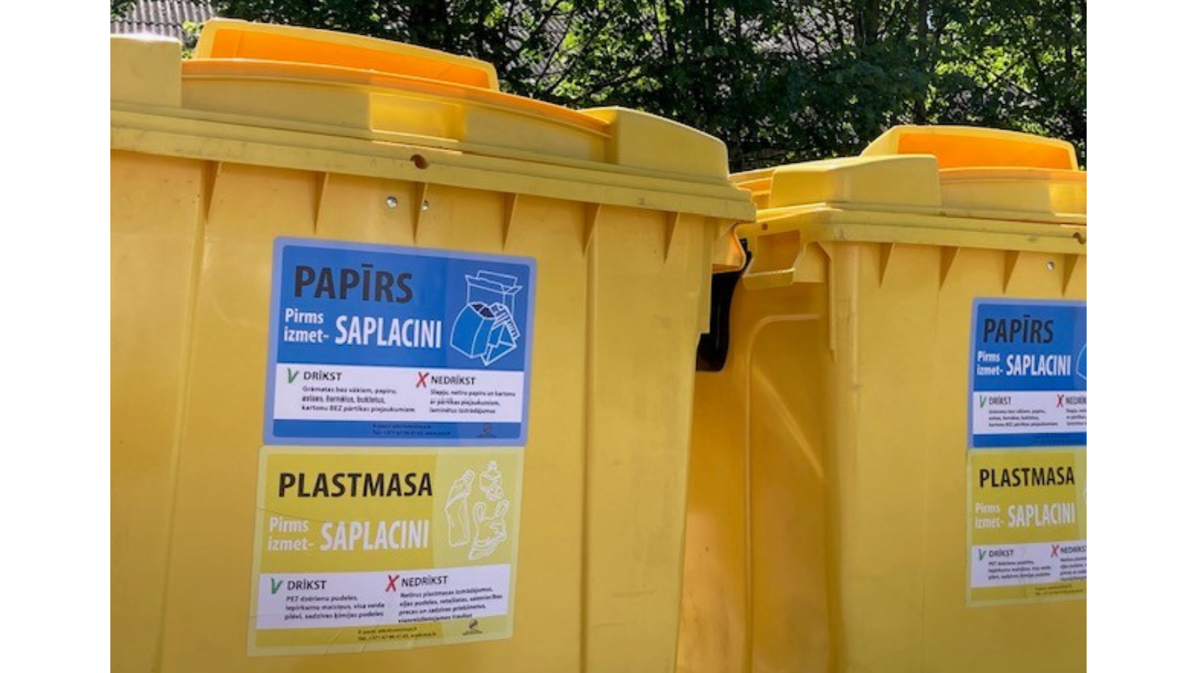 Stūnīšu, Lubaušu un Jaunolaines privātmāju iedzīvotāji var pieteikties individuālajiem atkritumu šķirošanas konteineriem