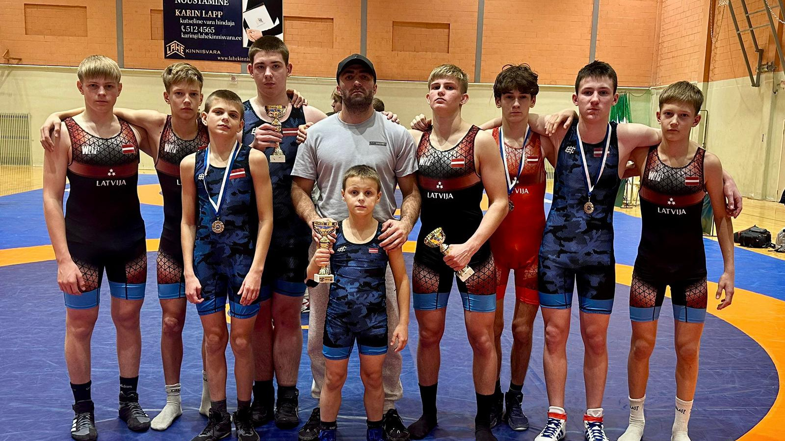 Olaines cīkstoņi uzvar un izcīna medaļas starptautiskā brīvās cīņas turnīrā “Martin Klein 62 memorial”