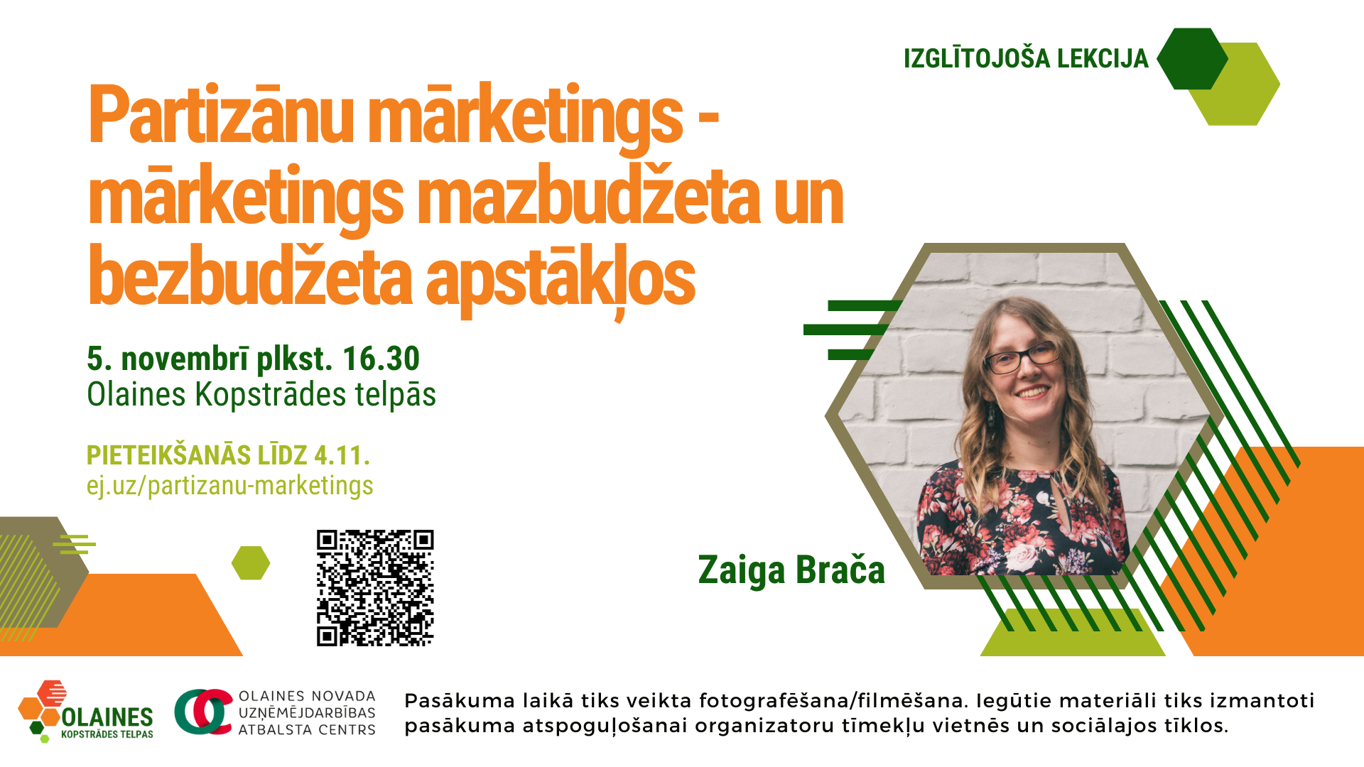 Izglītojoša lekcija "Partizānu mārketings" - mārketings mazbudžeta un bezbudžeta apstākļos"