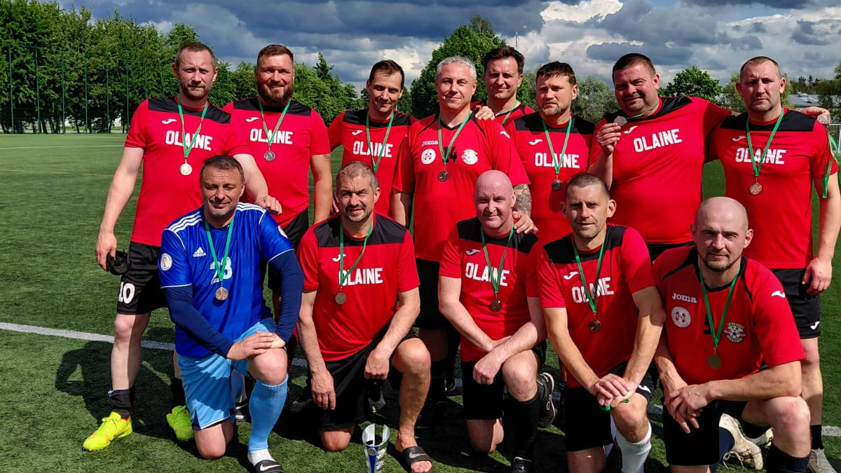 Olaines veterānu futbola klubam panākumi Latvijas atklātajā veterānu čempionātā futbolā 40+ grupā.