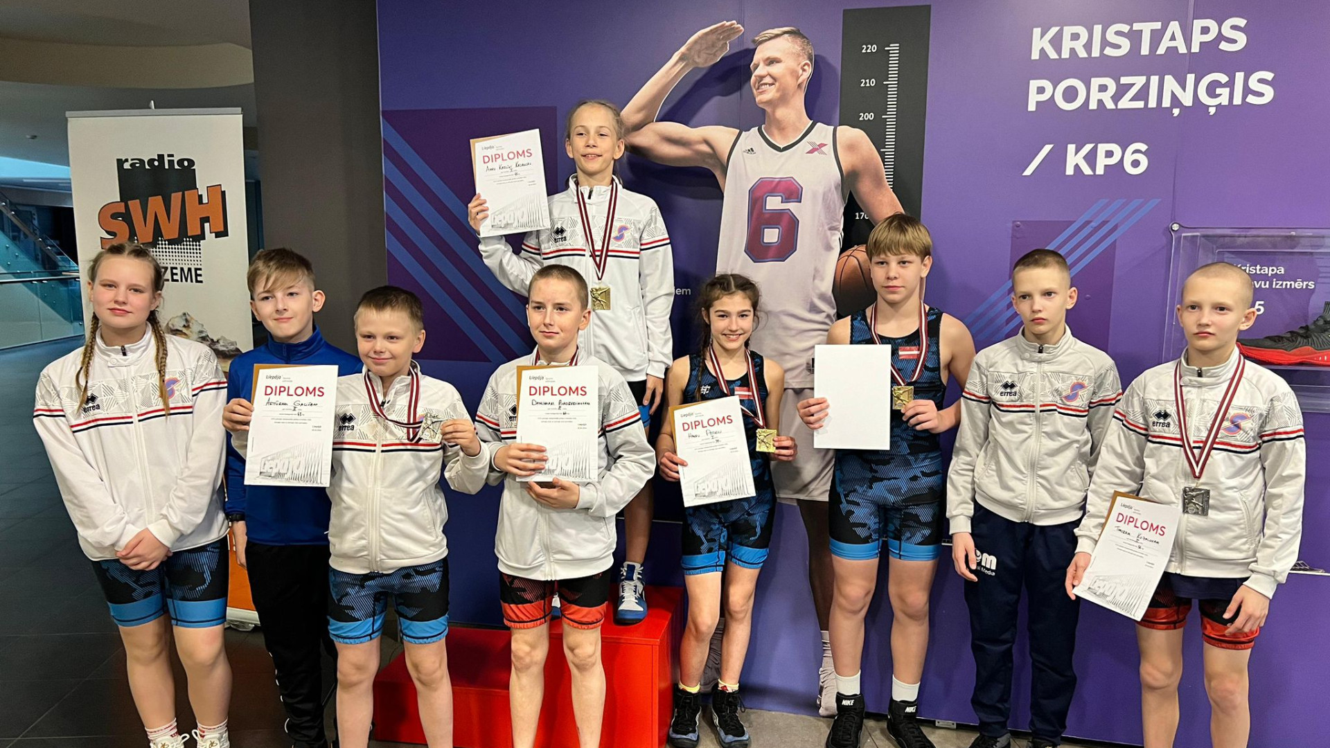 Olainei Latvijas čempioni brīvajā cīņā u-13 vecumā