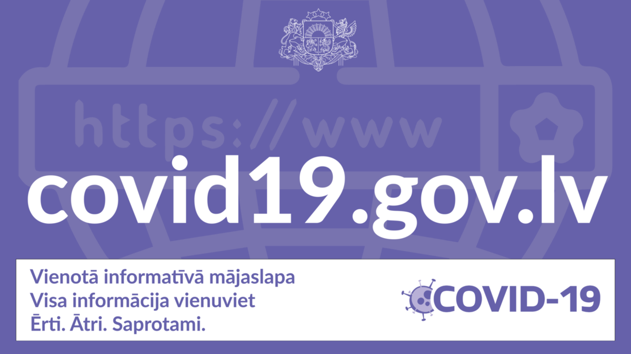 Vietnē covid19.gov.lv vienuviet būs pieejama aktuālā informācija par Covid-19