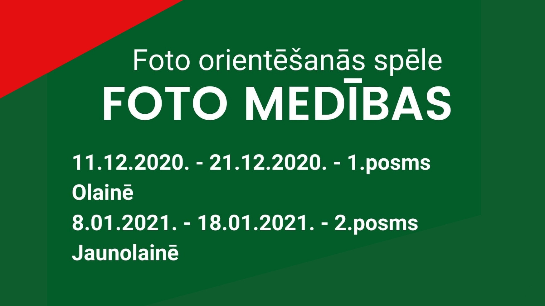 Aicinām piedalīties foto orientēšanās spēles "Foto medības" 1.posmā 
